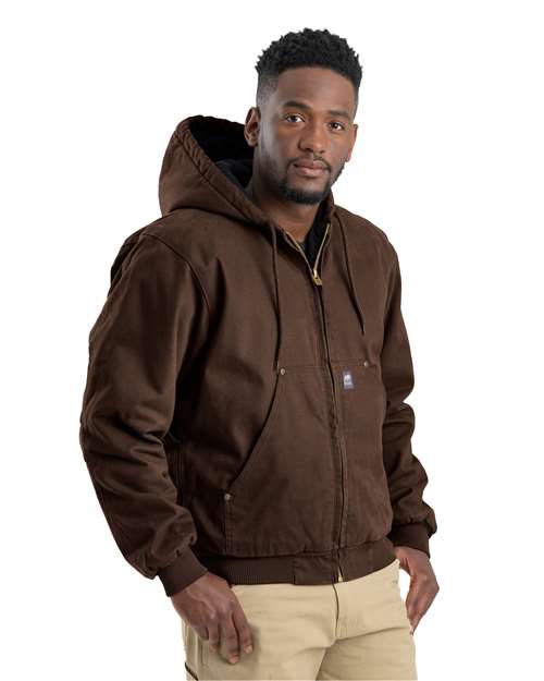 Men's Heartland Washed Cotton Duck Hooded Jacket HJ375