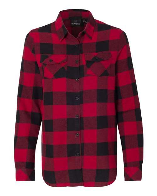 Women's Yarn-Dyed Long Sleeve Flannel Shirt 5210