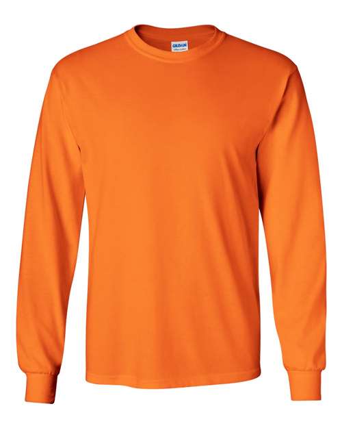 Ultra Cotton® Long Sleeve T-Shirt - Safety Orange 2400