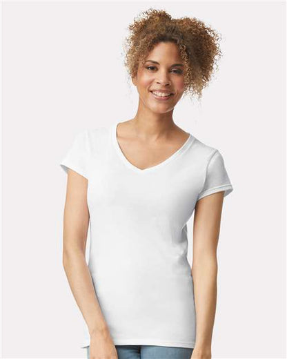 Women's Softstyle® V-Neck T-Shirt 64V00L