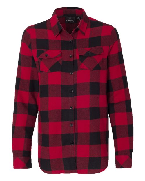 Women's Yarn-Dyed Long Sleeve Flannel Shirt 5210