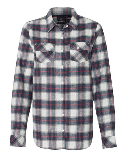 Women's Yarn-Dyed Long Sleeve Flannel Shirt 5210