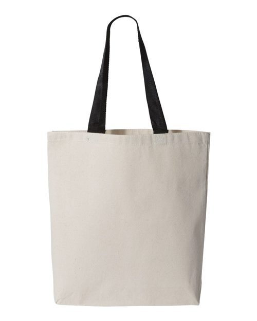 11L Canvas Tote with Contrast-Color Handles Q4400
