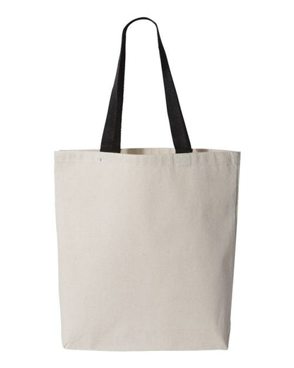 11L Canvas Tote with Contrast-Color Handles Q4400
