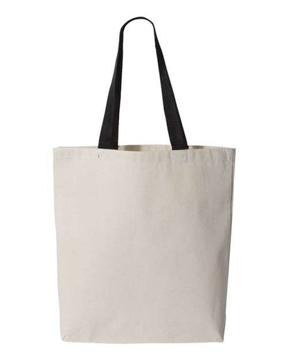 11L Canvas Tote with Contrast-Color Handles Q4400