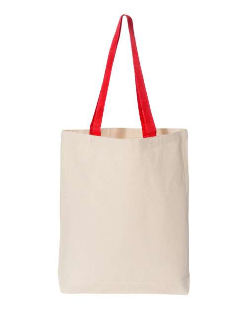11L Canvas Tote with Contrast-Color Handles Q4400