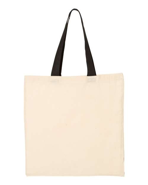 Economical Tote with Contrast-Color Handles QTB6000