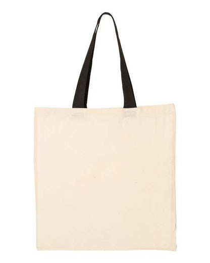 Economical Tote with Contrast-Color Handles QTB6000