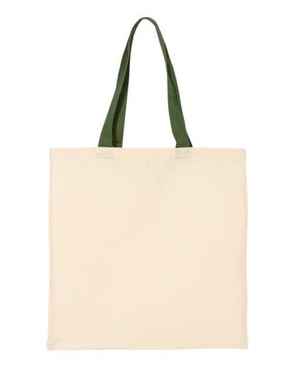 Economical Tote with Contrast-Color Handles QTB6000