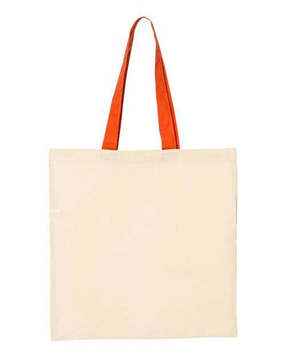 Economical Tote with Contrast-Color Handles QTB6000